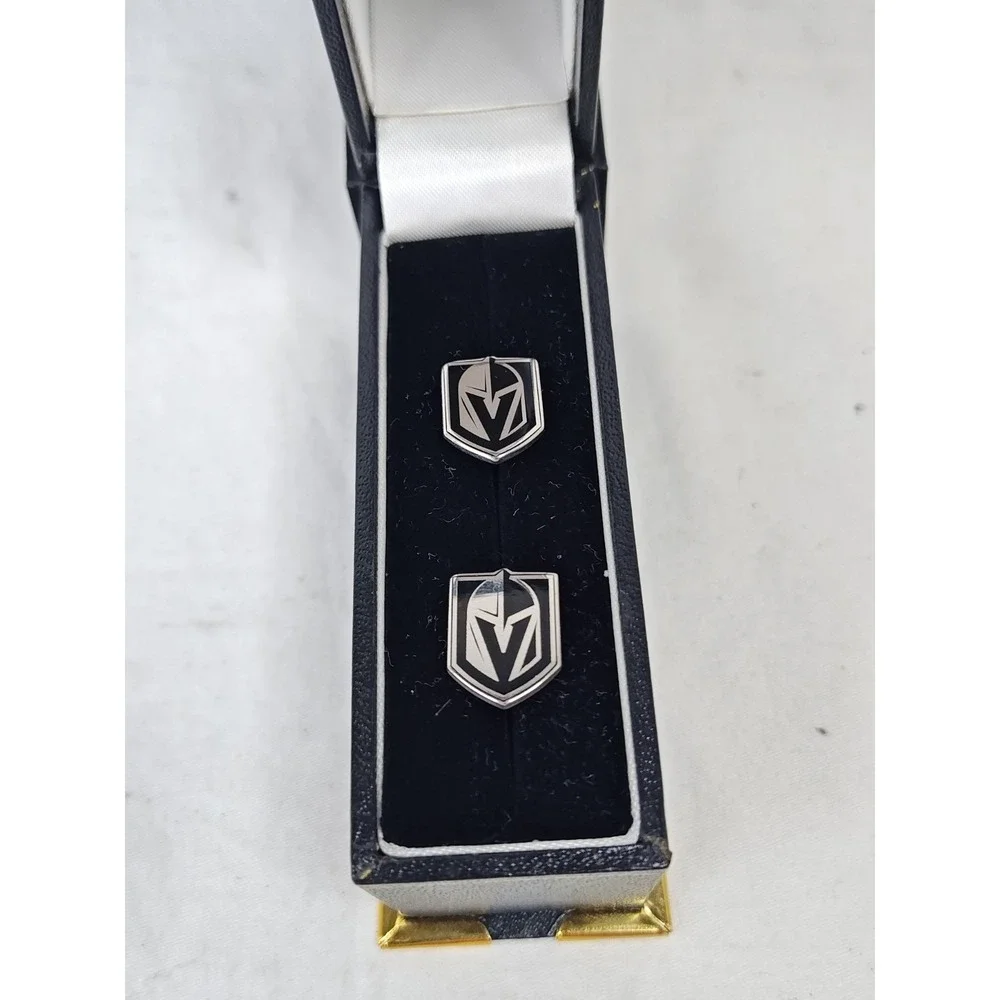 Vegas Golden Knights LogoArt .925 Sterling Silver Cufflinks NHL The Jewelers Box